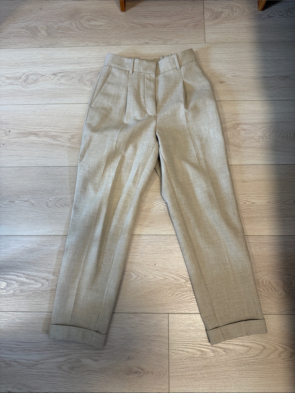 Wilfred Beige Pleated Women's Trousers